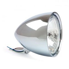 MCS Smoothie 7" Headlamp Without Visor. Chrome