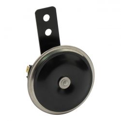 MCS Custom Disc Horn. Round 72mm. Low Tone. Chrome / Black