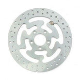 MCS Brake Rotor Rear, Drilled. Zinc Plated Steel