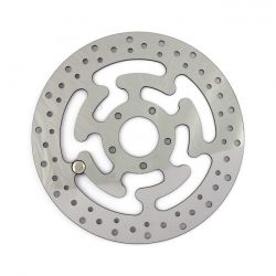 MCS Brake Rotor, Left Front. Polished Stainless