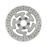 MCS Brake Rotor Rear, Drilled. Polished Stainless Steel