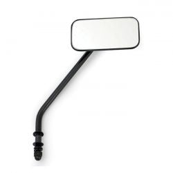 MCS Small Rectangular Mirror. Long Stem, Black