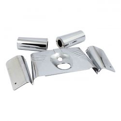 MCS Fork Panel Kit 5-Piece. Ribbed. Chrome