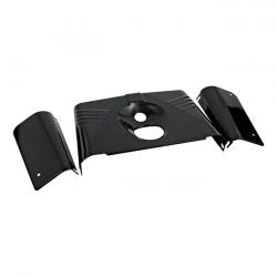 MCS Fork Panel Kit 3-Piece. Ribbed. Gloss Black