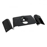 MCS Fork Panel Kit 3-Piece. Ribbed. Gloss Black