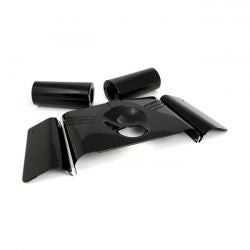 MCS Fork Panel Kit 5-Piece. Ribbed. Gloss Black