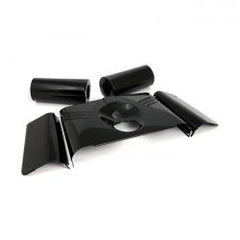 MCS Fork Panel Kit 5-Piece. Ribbed. Gloss Black