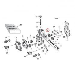 MCS Feed Gear, Driven. Oil Pump