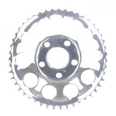 MCS Rear Sprocket, Chrome. 47T