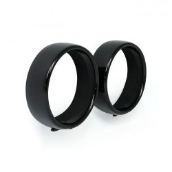MCS Recessed Trim Rings. 4.5" Spotlamp. Gloss Black