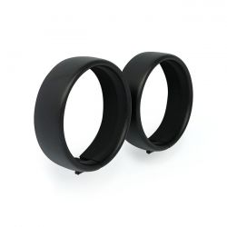 MCS Recessed Trim Rings. 4.5" Spotlamp. Black Wrinkle