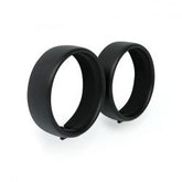MCS Recessed Trim Rings. 4.5" Spotlamp. Black Wrinkle