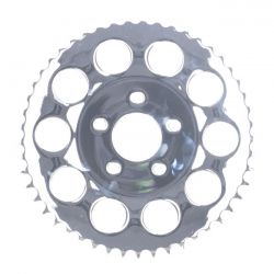MCS Rear Sprocket, Chrome. 49T