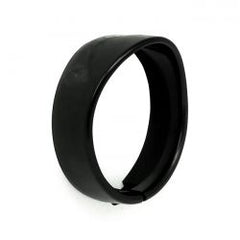 MCS Recessed Trim Ring With Visor. 5-3/4" Headlamp. Black