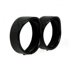 MCS Recessed Trim Rings With Visor. 4.5" Spotlamp. Satin Black