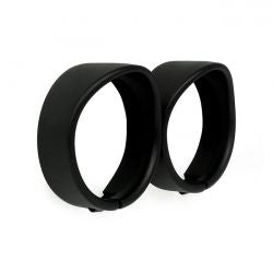 MCS Recessed Trim Rings With Visor. 4.5" Spotlamp. Black Wrinkle