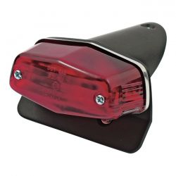 MCS Custom Lucas Taillight Assembly. With Bracket. Black