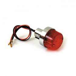 MCS Retro Taillight. No License Plate Light. Chrome