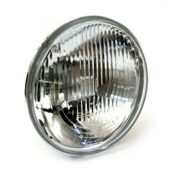 MCS Headlamp Unit H4. Ribbed Lens. 7"