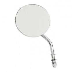 MCS Steel 3" Round Mirror. Chrome, Short Stem