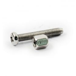 MCS Trim Ring Screw Kit, For Bates Style Headlamps. Chrome