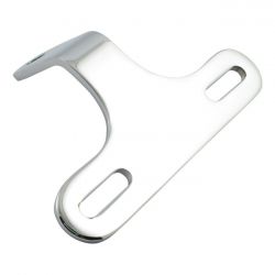 MCS Custom Headlamp Bracket, Slotted. Chrome
