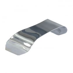 MCS 73-Up Taillight Visor. Plain. Chrome