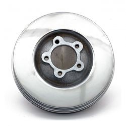 MCS Brake Drum Front, Chrome Plated
