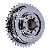MCS 45" Flathead Rear Brake Drum & Sprocket. Chrome