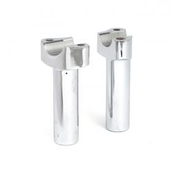 MCS Forged Aluminum Risers Straight, 4-1/2" Rise. Chrome