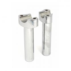 MCS Forged Aluminum Risers Straight, 5-1/2" Rise. Chrome