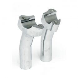 MCS Forged Aluminum Risers Pullback, 4-1/2" Rise. Chrome