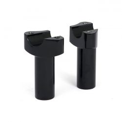 MCS Forged Aluminum Risers Straight, 3-1/2" Rise. Black