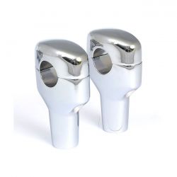 MCS 1-1/4" Diameter Smooth Riser Set. 3-1/2" Rise, Chrome