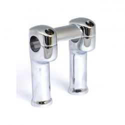 MCS Grady Riser Set. 5" Rise, For 1-1/4" Bars. Chrome