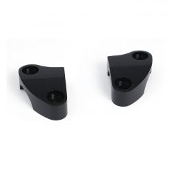 MCS Handlebar Top Clamp Set. Black, Plain