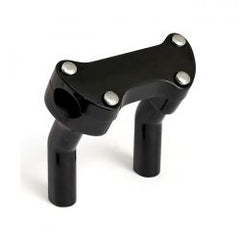 MCS OEM Style Pullback Risers, With Top Clamp. 4.5" Rise. Black