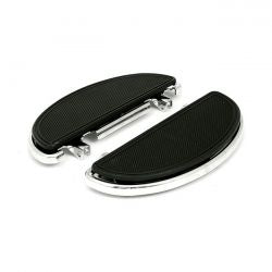 MCS Oval Early Style Floorboards. With Dampers. Chrome