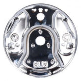 MCS Rear Hydraulic Brake Backing Plate, Chrome