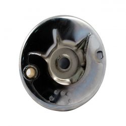 MCS Rear Mechanical Brake Backing Plate, Chrome