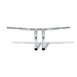 MCS Fat 1-1/4" Tiller Bar, 10" Rise, Chrome