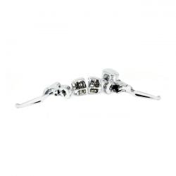 MCS Handlebar Control Kit. Chrome
