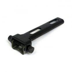 MCS Universal Solo Seat Hinge, Square Mount, Weld-On. Black