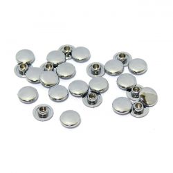 MCS Push-In Mushroom Allen Head Plugs M8. Chrome
