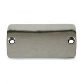 MCS Master Cyl. Cover. Plain Chrome