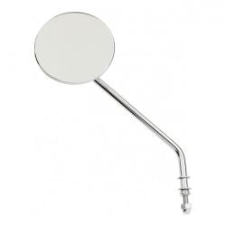 MCS Steel 4" Round Mirror. Chrome, Long Stem