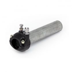 MCS Universal Metal Throttle Grip 1" Handlebars, Black