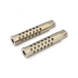 MCS Shooter Foot Pegs. Nickel Plated
