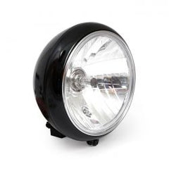 MCS 7" H4 Headlamp For FL Models. Clear Lens. Black