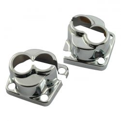 MCS Evo Big Twin Tappet Block Cover Set. Chrome